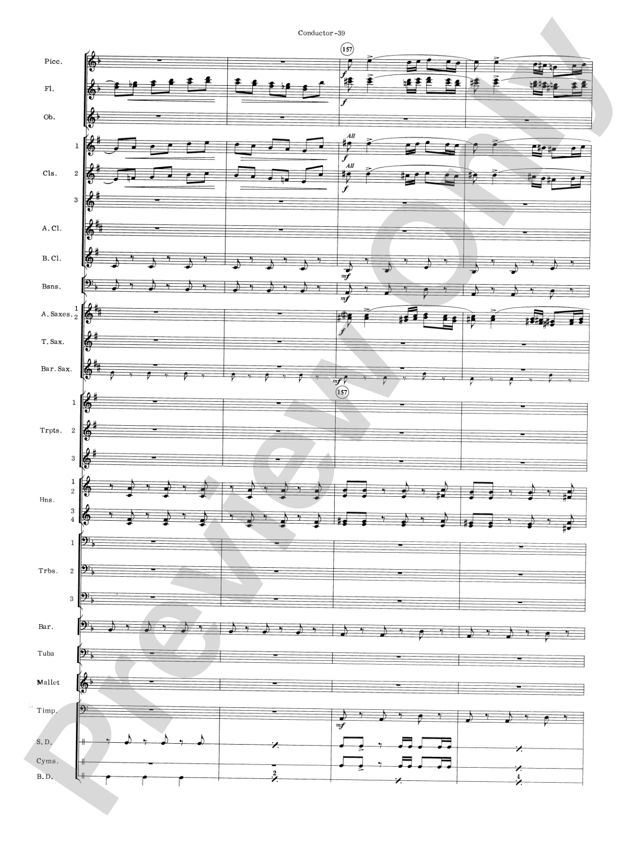 Carmen Suite: Concert Band Conductor Score & Parts