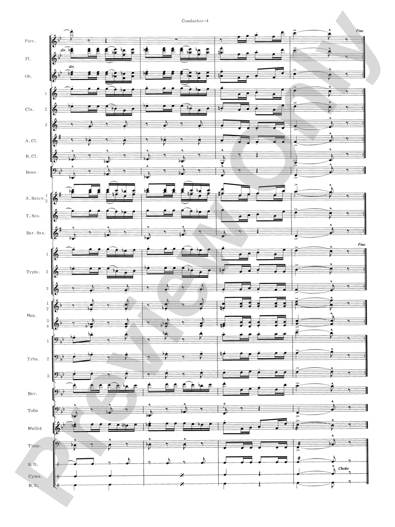 Carmen Suite: Concert Band Conductor Score & Parts