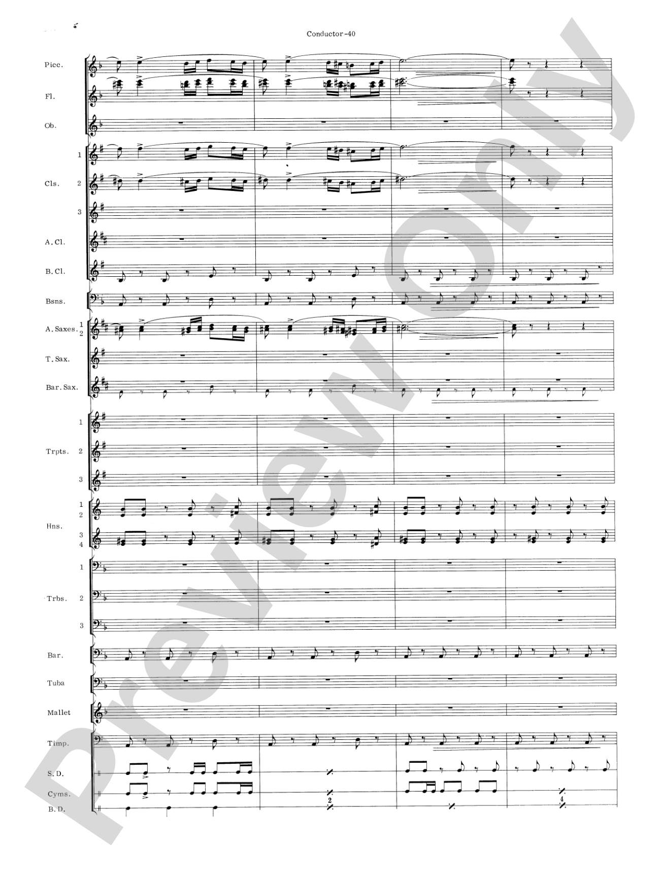 Carmen Suite: Concert Band Conductor Score & Parts