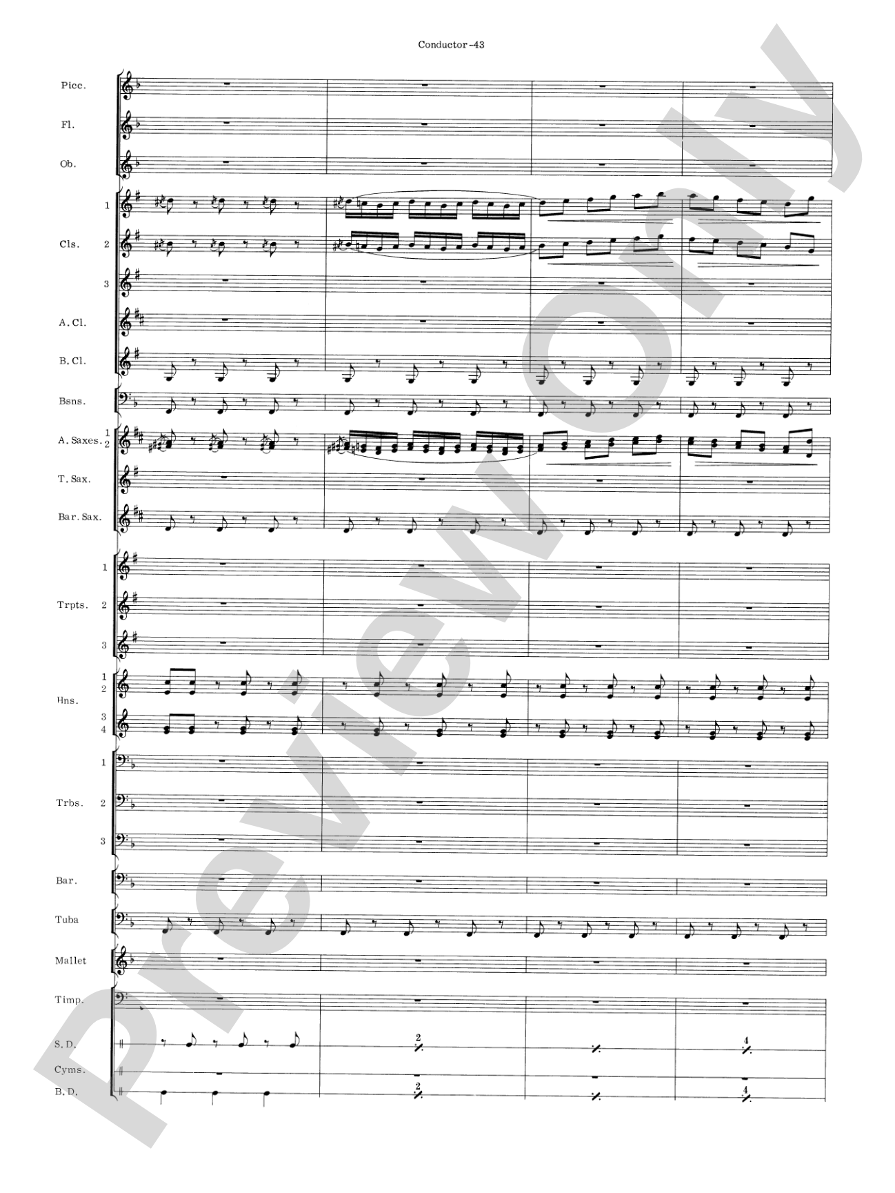 Carmen Suite: Concert Band Conductor Score & Parts