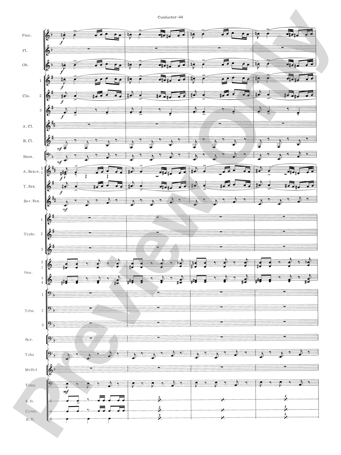 Carmen Suite: Concert Band Conductor Score & Parts