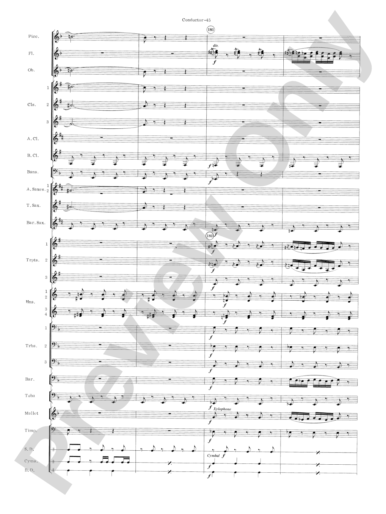 Carmen Suite: Concert Band Conductor Score & Parts