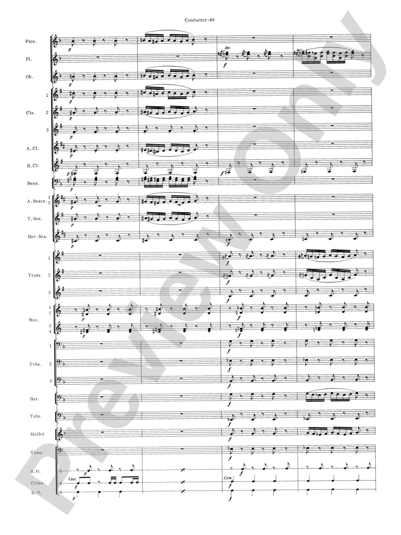 Carmen Suite: Concert Band Conductor Score & Parts