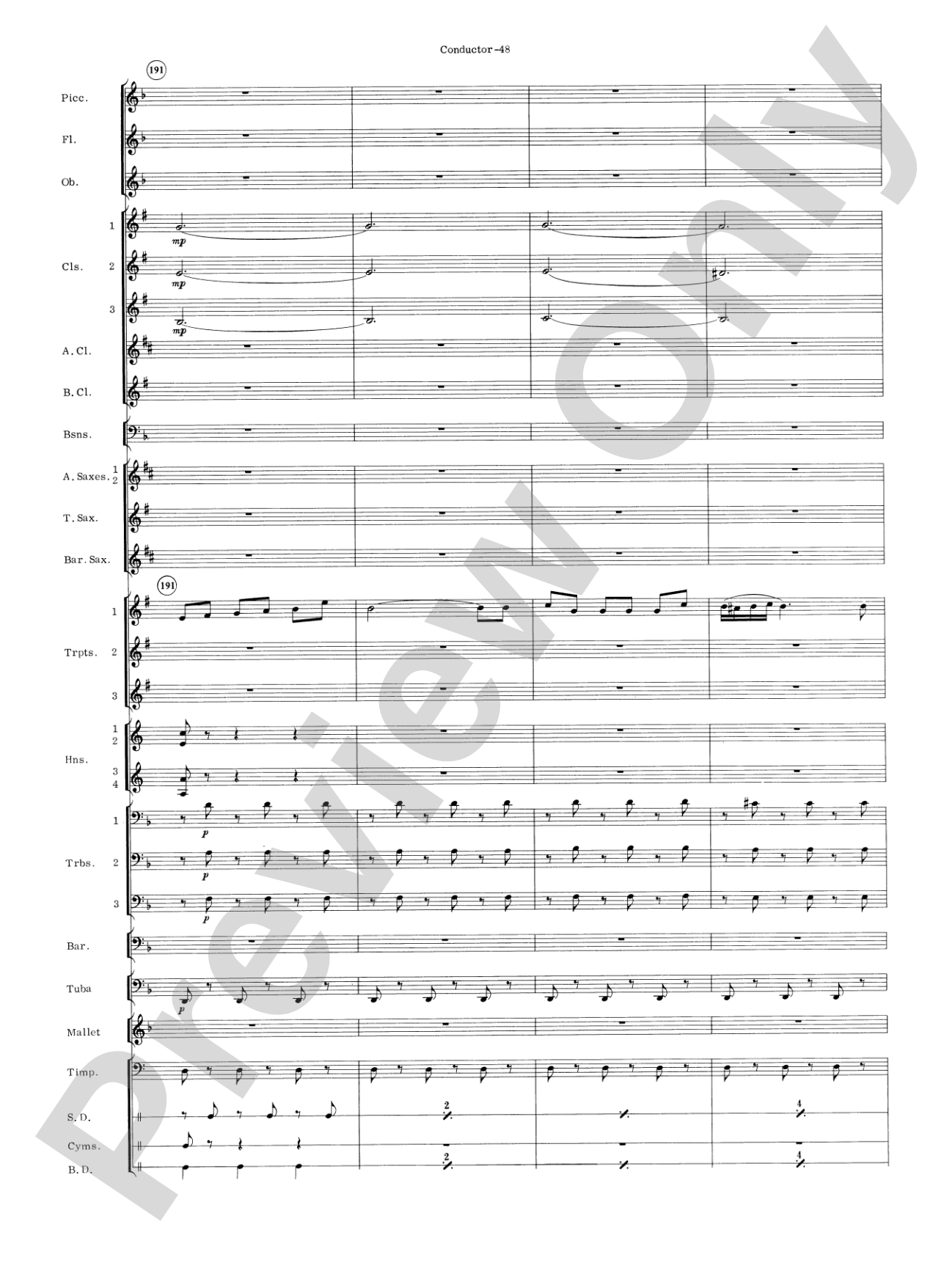 Carmen Suite: Concert Band Conductor Score & Parts