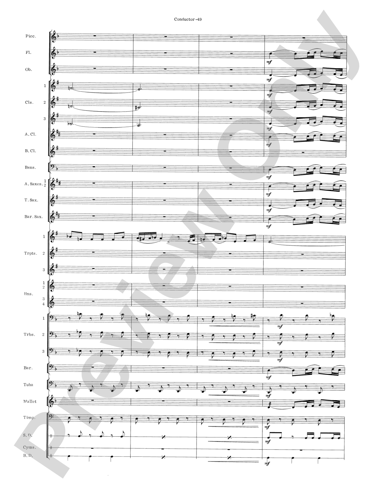 Carmen Suite: Concert Band Conductor Score & Parts