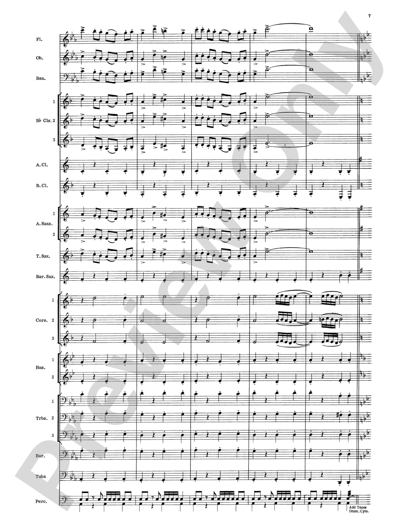 Meadowlands: Concert Band Conductor Score & Parts