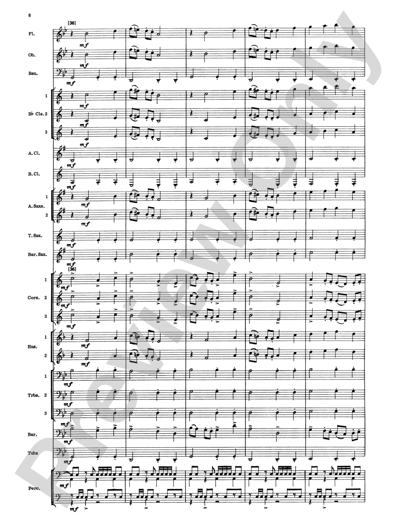 Meadowlands: Concert Band Conductor Score & Parts