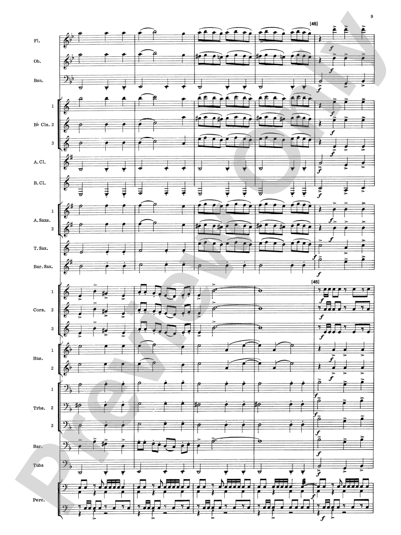 Meadowlands: Concert Band Conductor Score & Parts