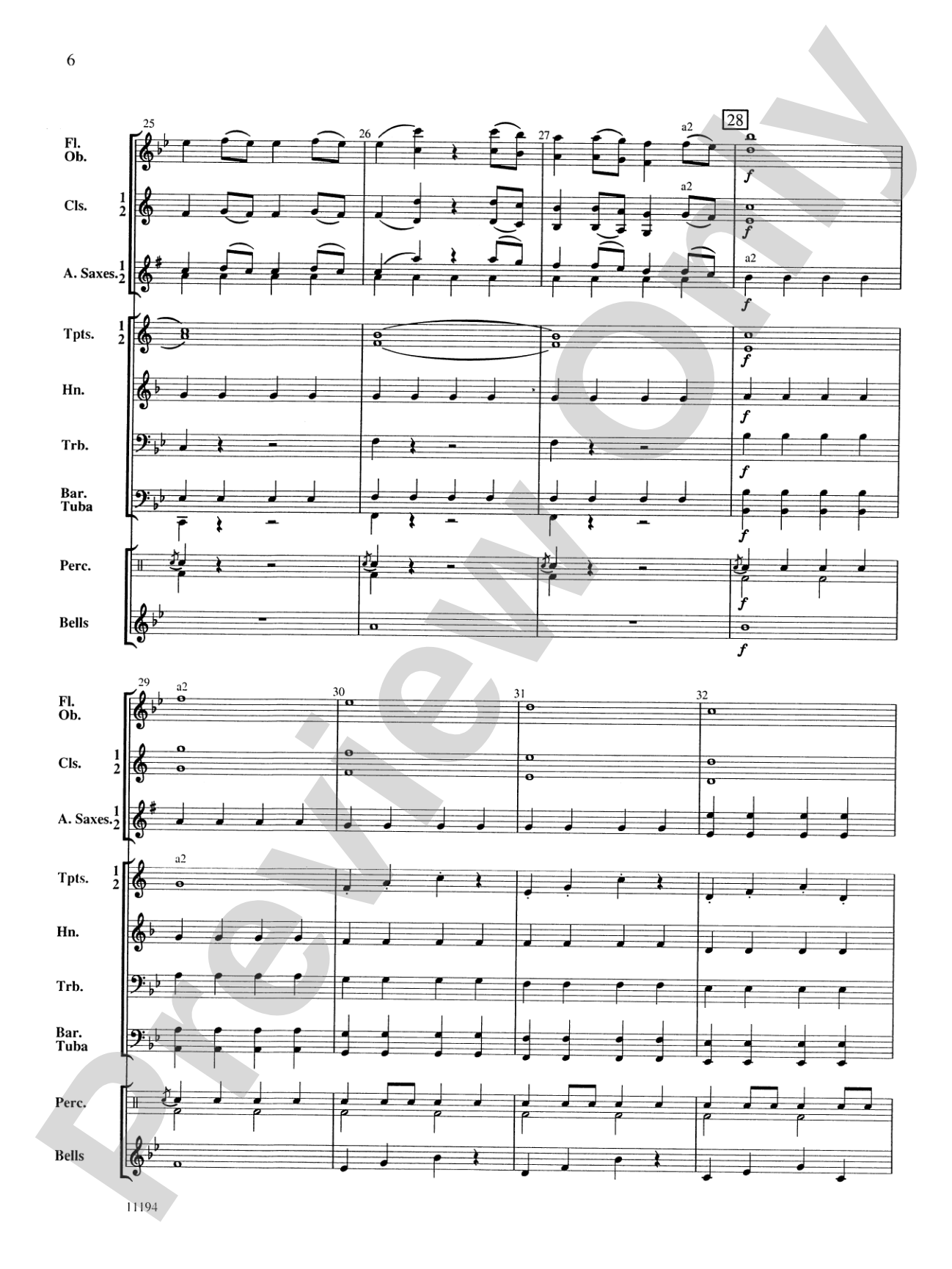 Theme from Mozart Symphony No. 40: Concert Band Conductor Score & Parts