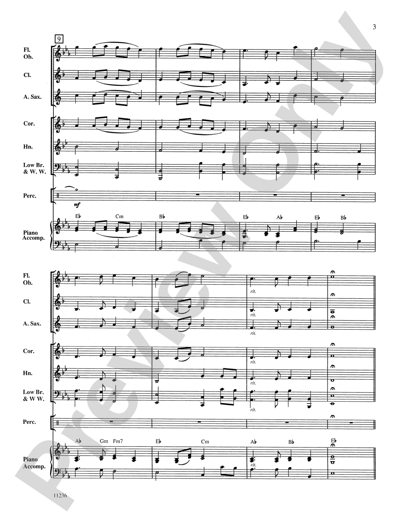 Northridge Overture: Concert Band Conductor Score & Parts