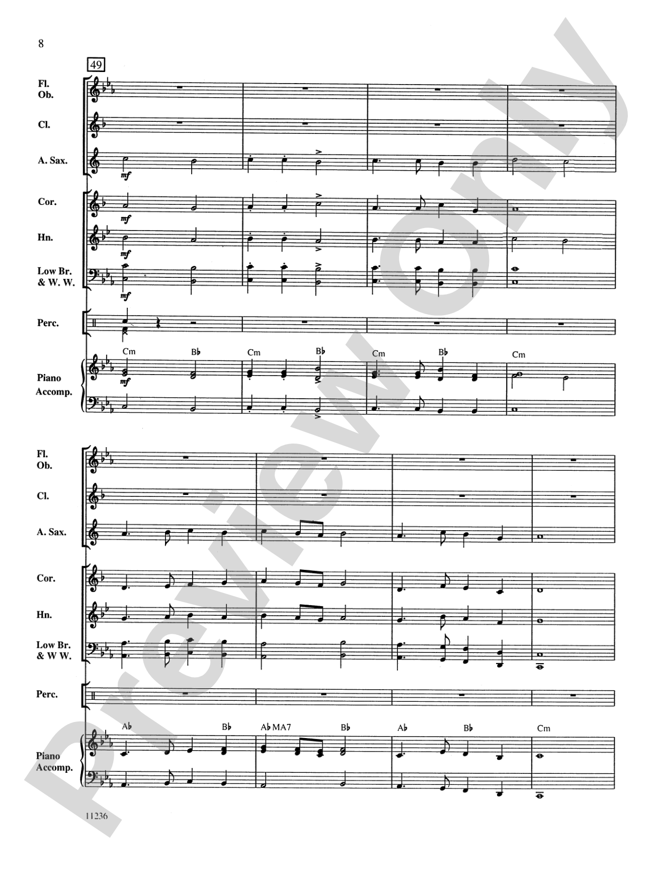 Northridge Overture: Concert Band Conductor Score & Parts