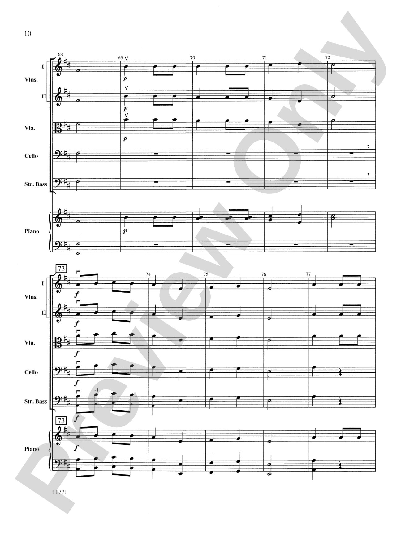 Crystal City March: String Orchestra Conductor Score & Parts
