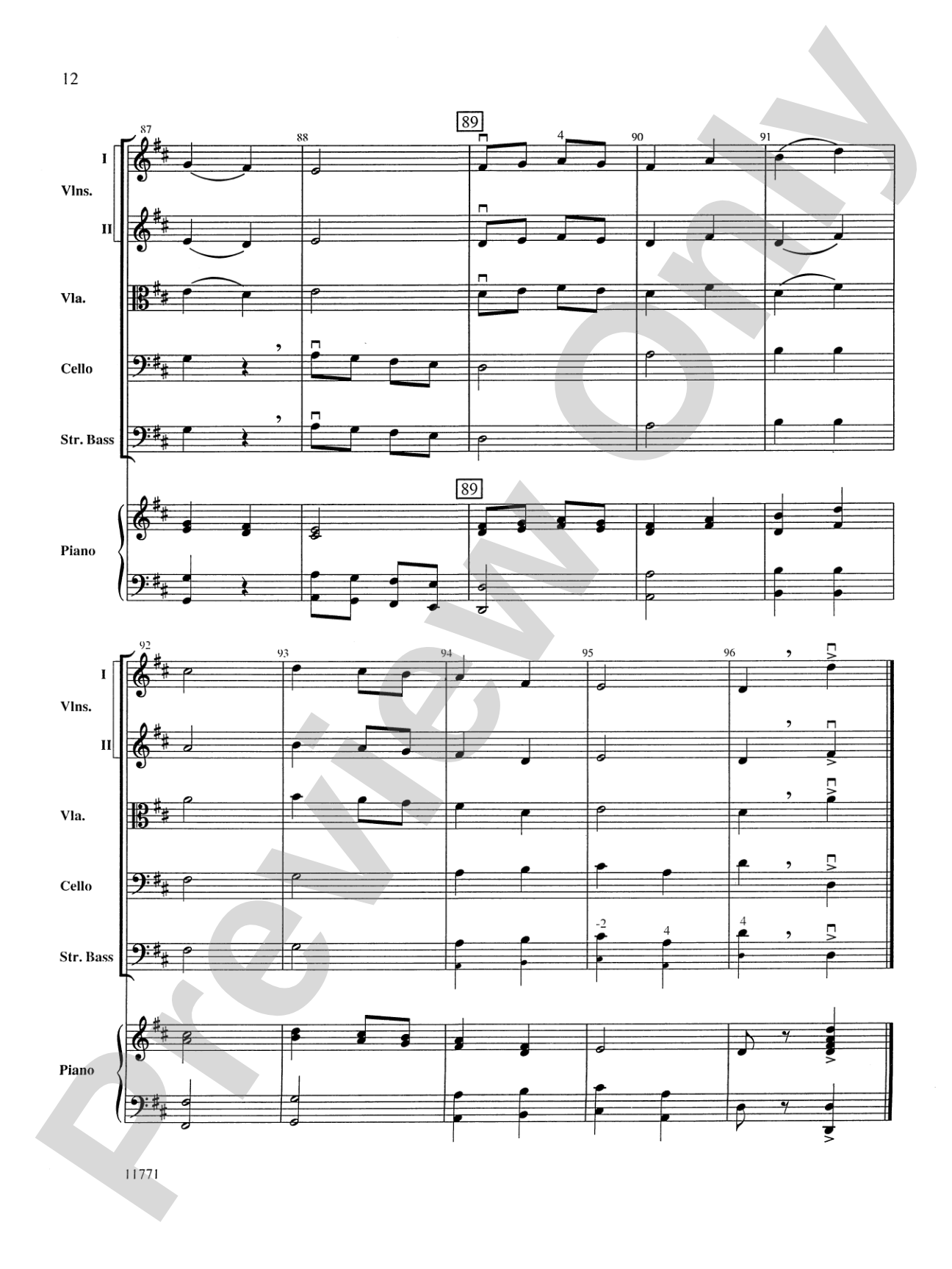 Crystal City March: String Orchestra Conductor Score & Parts
