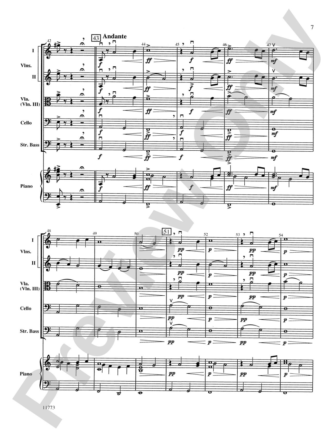 Dramatic Essay: String Orchestra Conductor Score & Parts