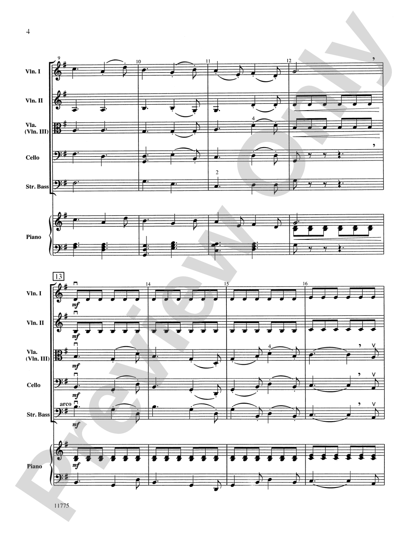 Shepherd's Hymn: String Orchestra Conductor Score & Parts