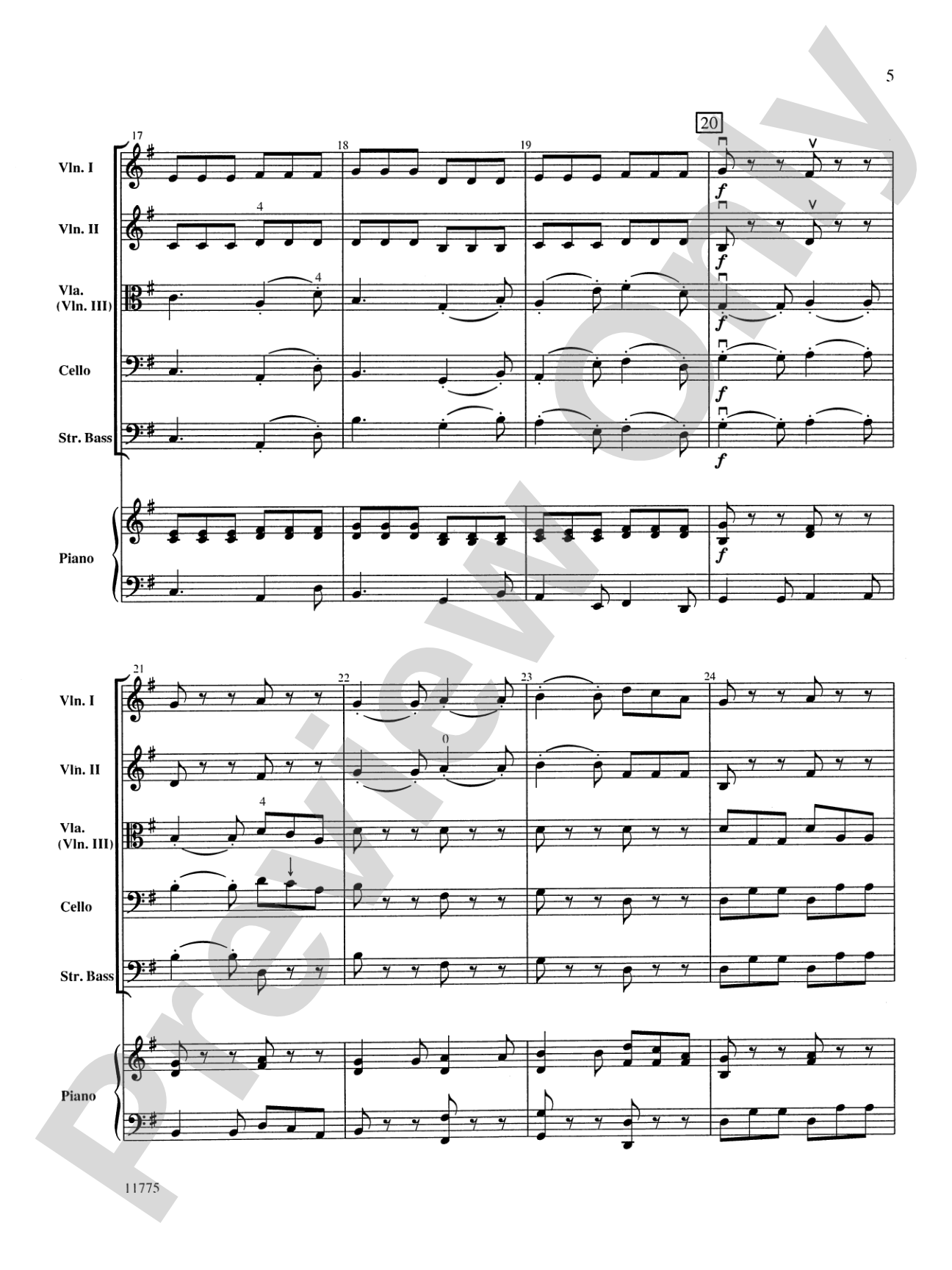 Shepherd's Hymn: String Orchestra Conductor Score & Parts