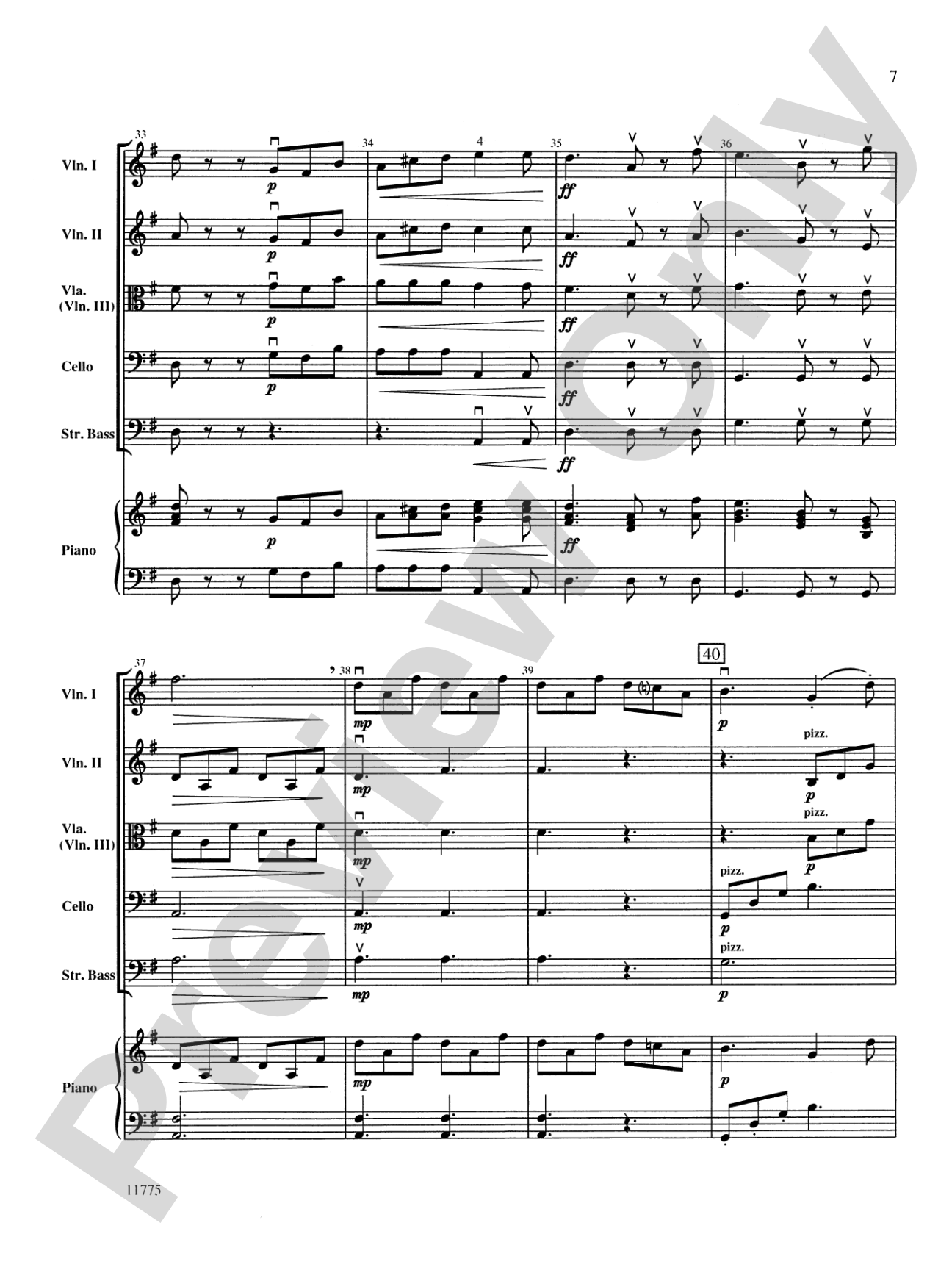 Shepherd's Hymn: String Orchestra Conductor Score & Parts