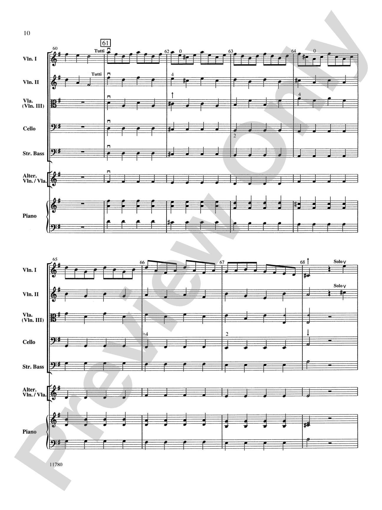 Entrance of the Queen of Sheba: String Orchestra Conductor Score & Parts