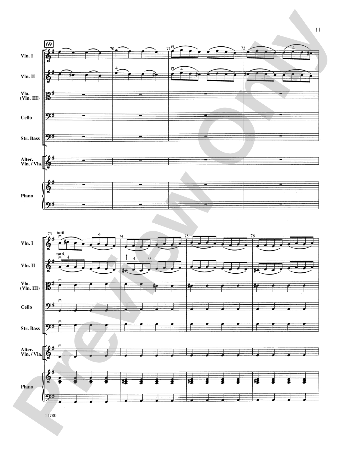 Entrance of the Queen of Sheba: String Orchestra Conductor Score & Parts