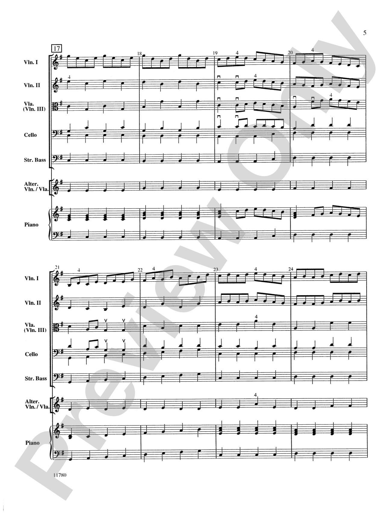 Entrance of the Queen of Sheba: String Orchestra Conductor Score & Parts