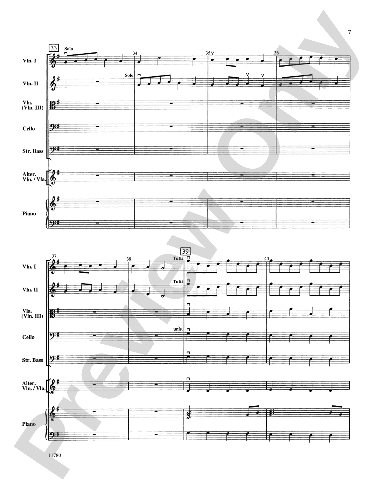 Entrance of the Queen of Sheba: String Orchestra Conductor Score & Parts