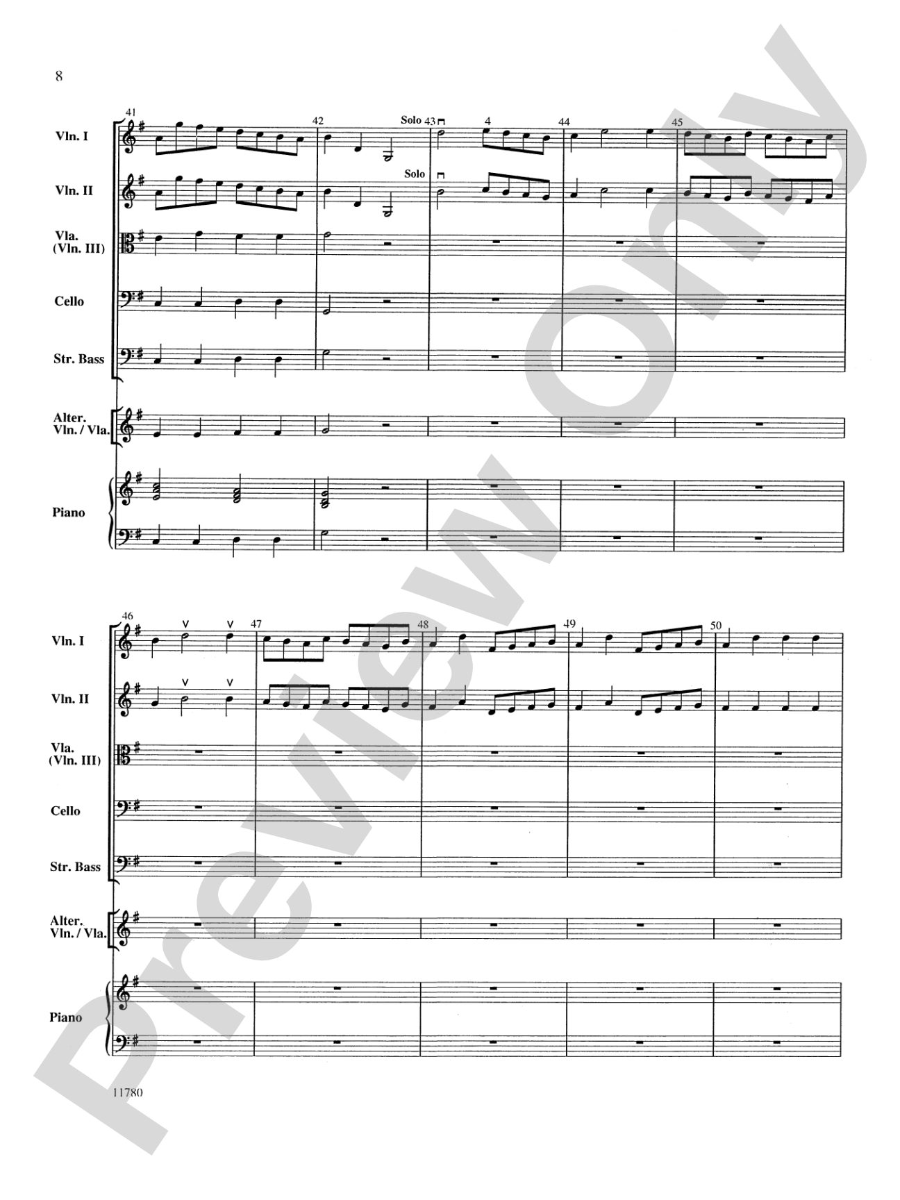 Entrance of the Queen of Sheba: String Orchestra Conductor Score & Parts