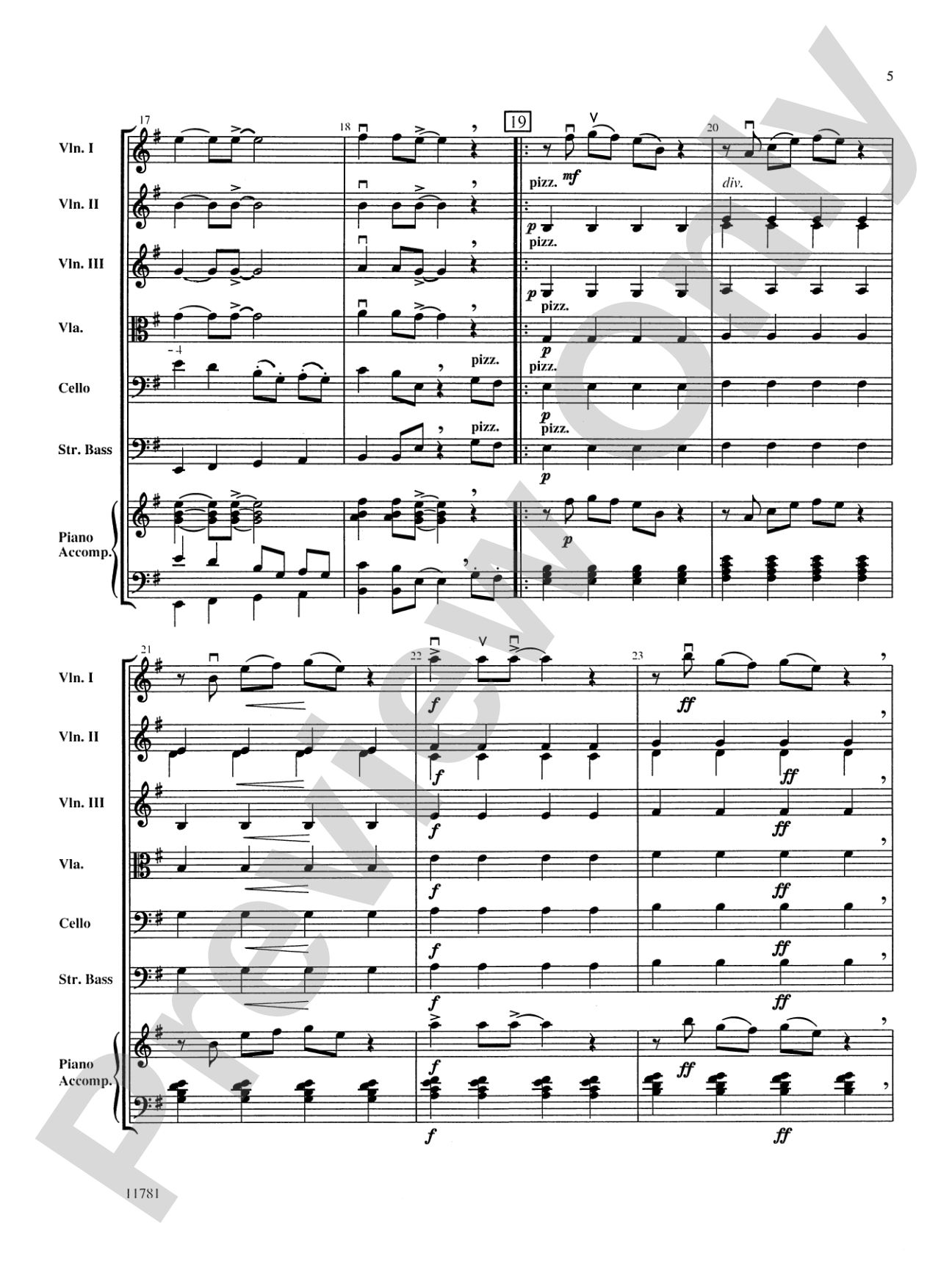 Stringtown Stroll: String Orchestra Conductor Score & Parts
