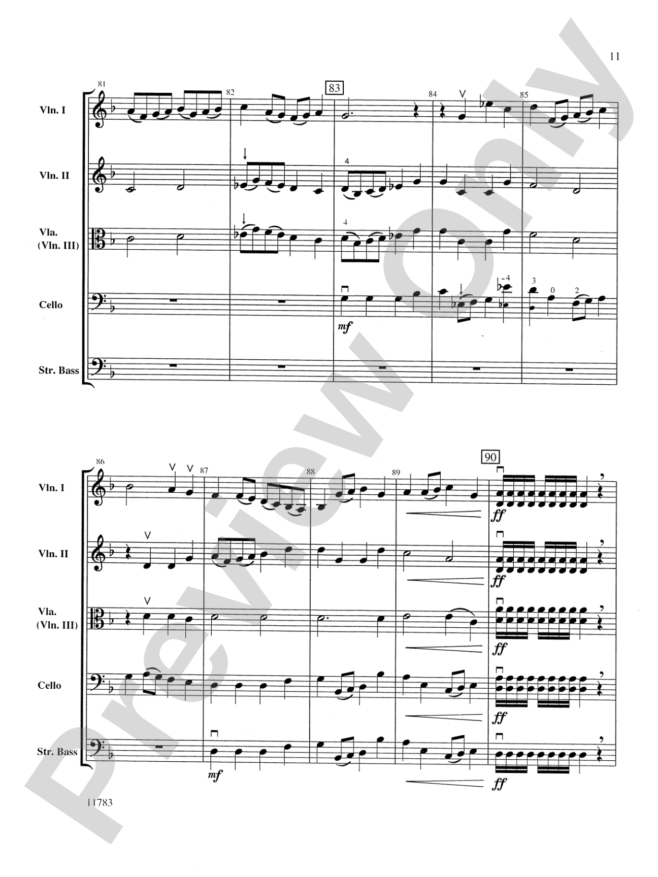 Arlington Sketches: String Orchestra Conductor Score & Parts