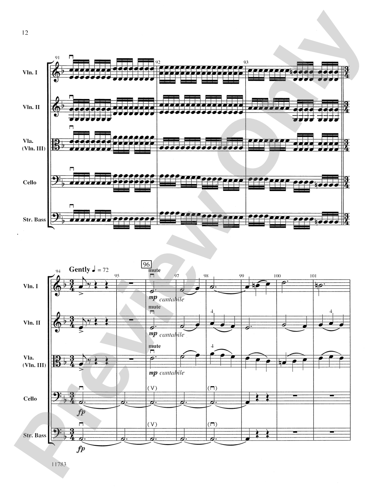 Arlington Sketches: String Orchestra Conductor Score & Parts