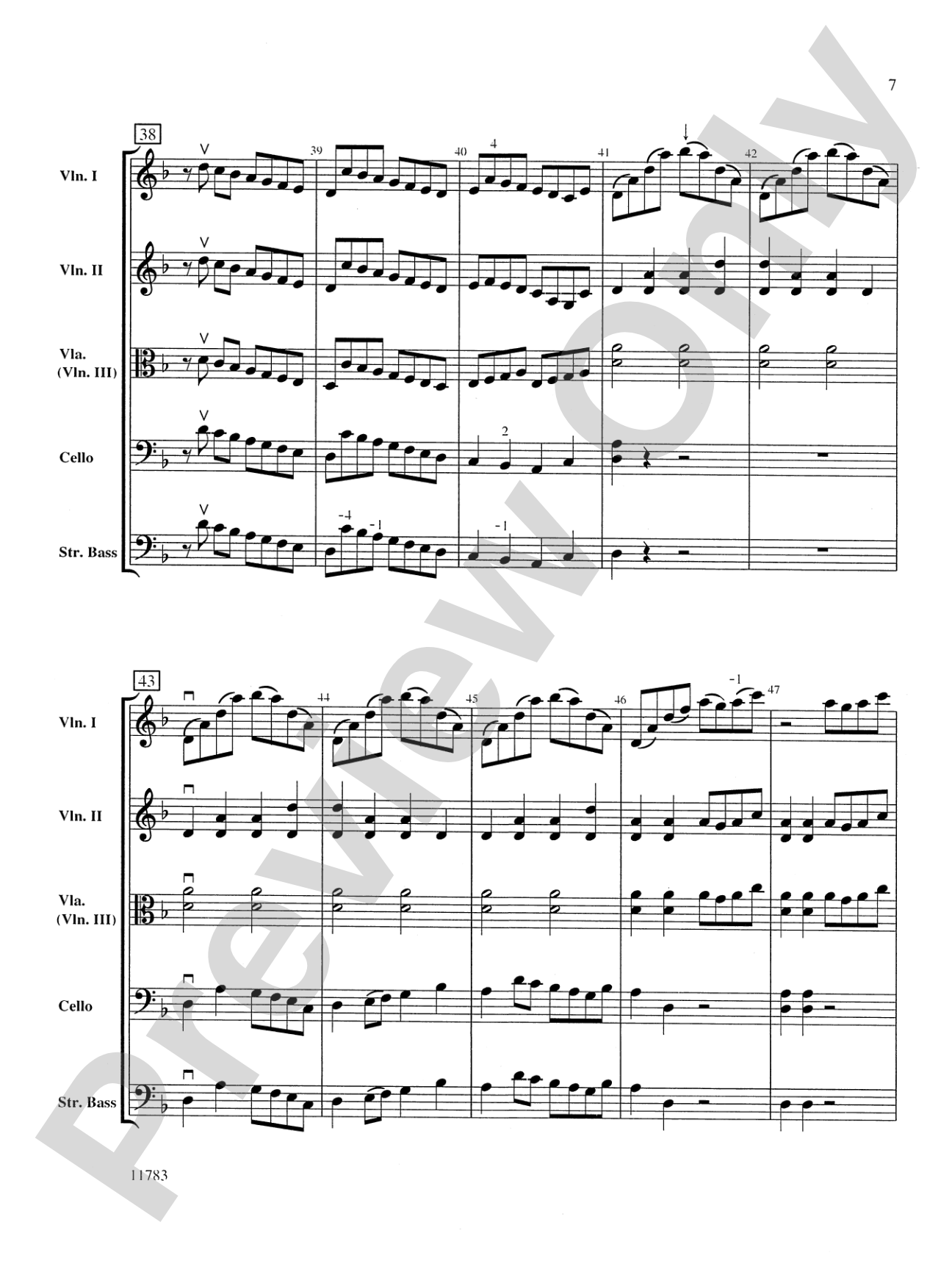 Arlington Sketches: String Orchestra Conductor Score & Parts