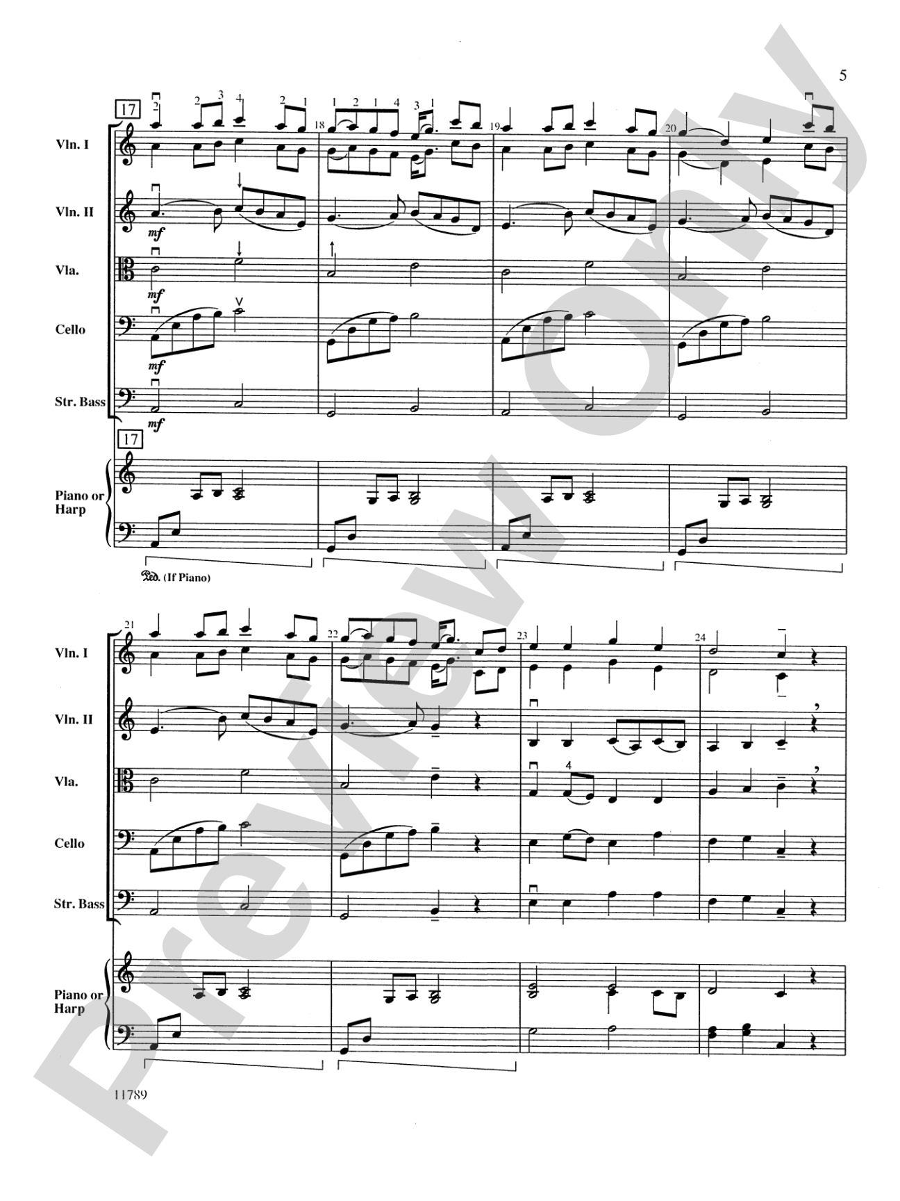 Fantasia on an Original Theme: String Orchestra Conductor Score & Parts