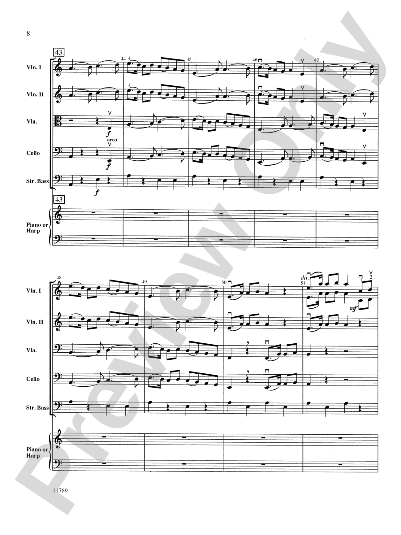 Fantasia on an Original Theme: String Orchestra Conductor Score & Parts