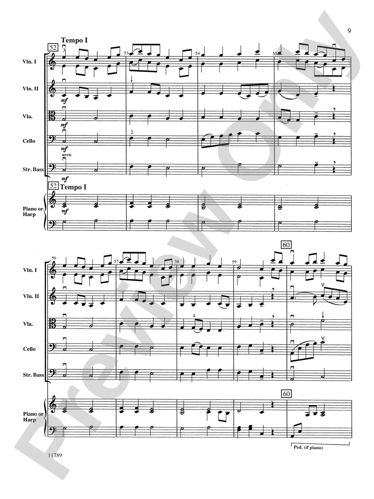 Fantasia on an Original Theme: String Orchestra Conductor Score & Parts