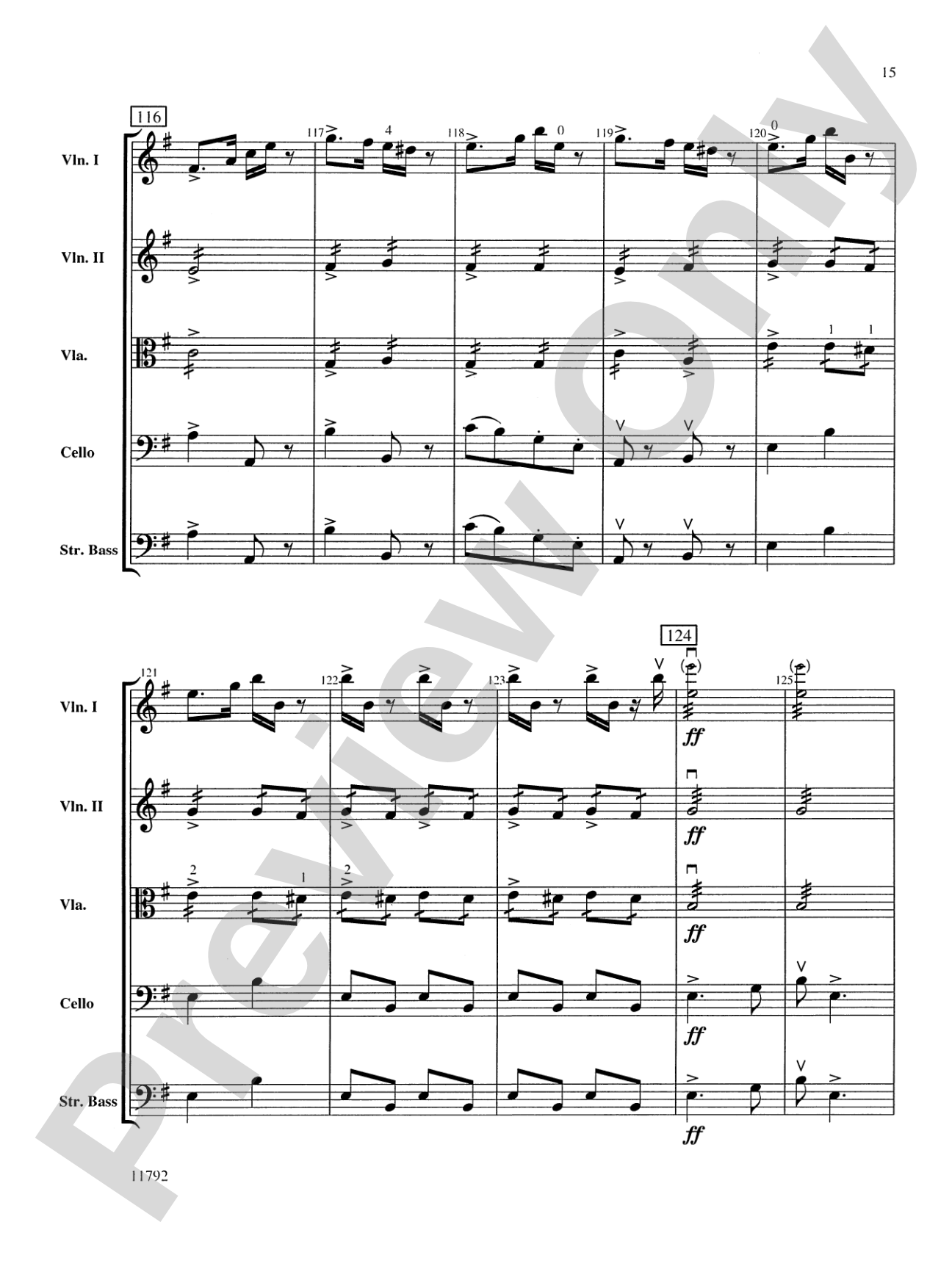 New World Symphony: String Orchestra Conductor Score & Parts