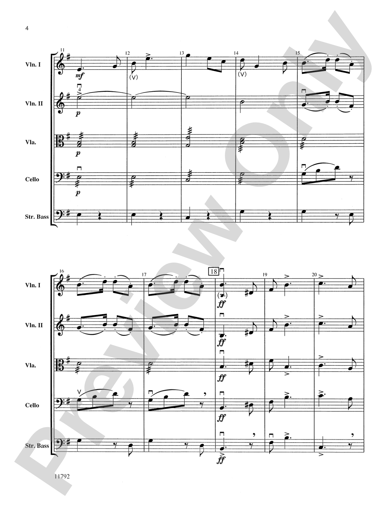 New World Symphony: String Orchestra Conductor Score & Parts