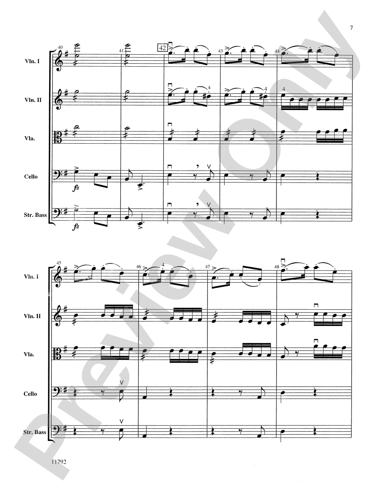 New World Symphony: String Orchestra Conductor Score & Parts