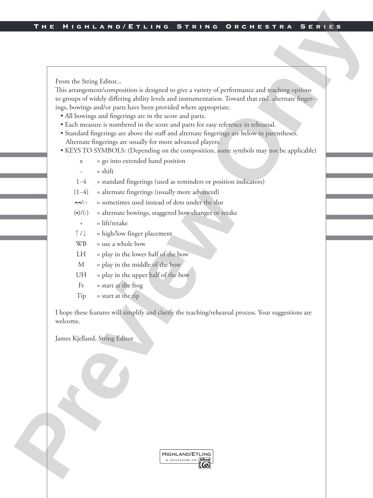 Adieu: String Orchestra Conductor Score & Parts