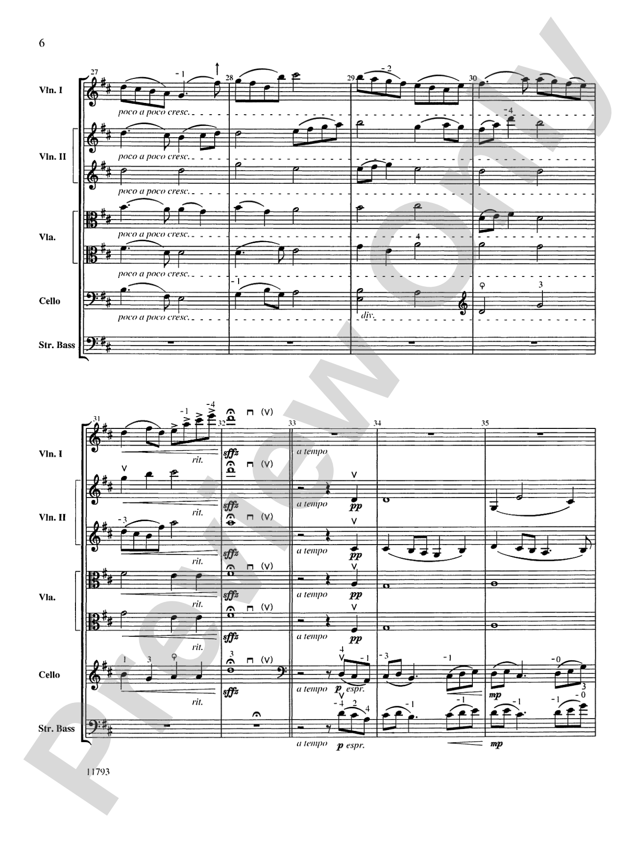 Adieu: String Orchestra Conductor Score & Parts