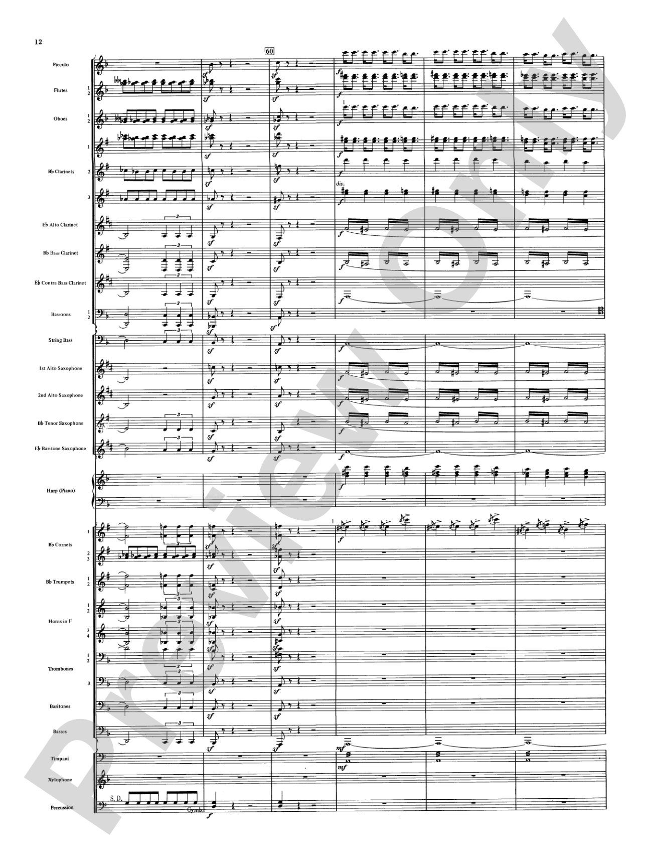 Night on Bald Mountain: Concert Band Conductor Score & Parts