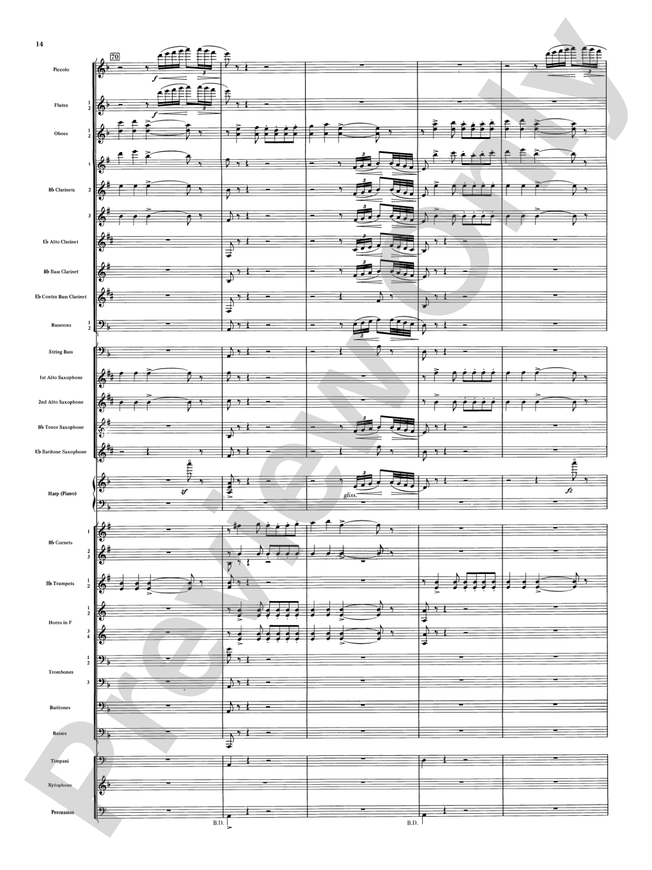 Night on Bald Mountain: Concert Band Conductor Score & Parts