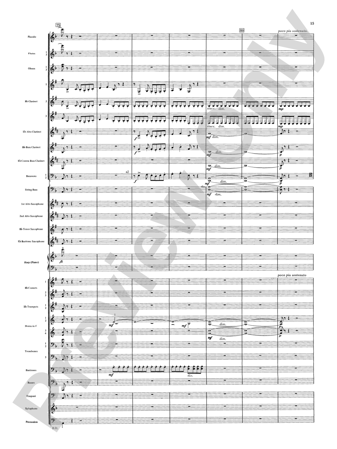 Night on Bald Mountain: Concert Band Conductor Score & Parts