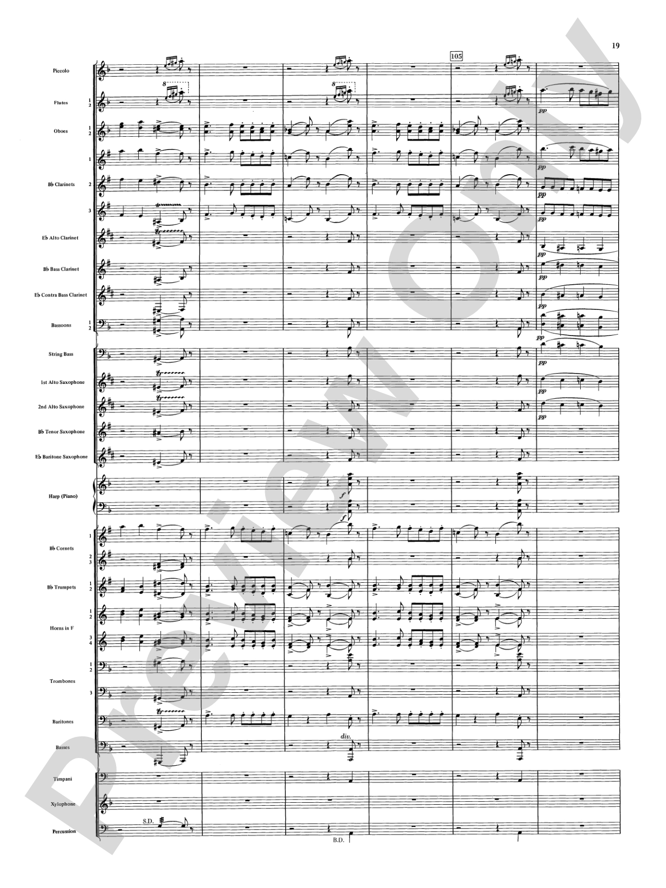 Night on Bald Mountain: Concert Band Conductor Score & Parts
