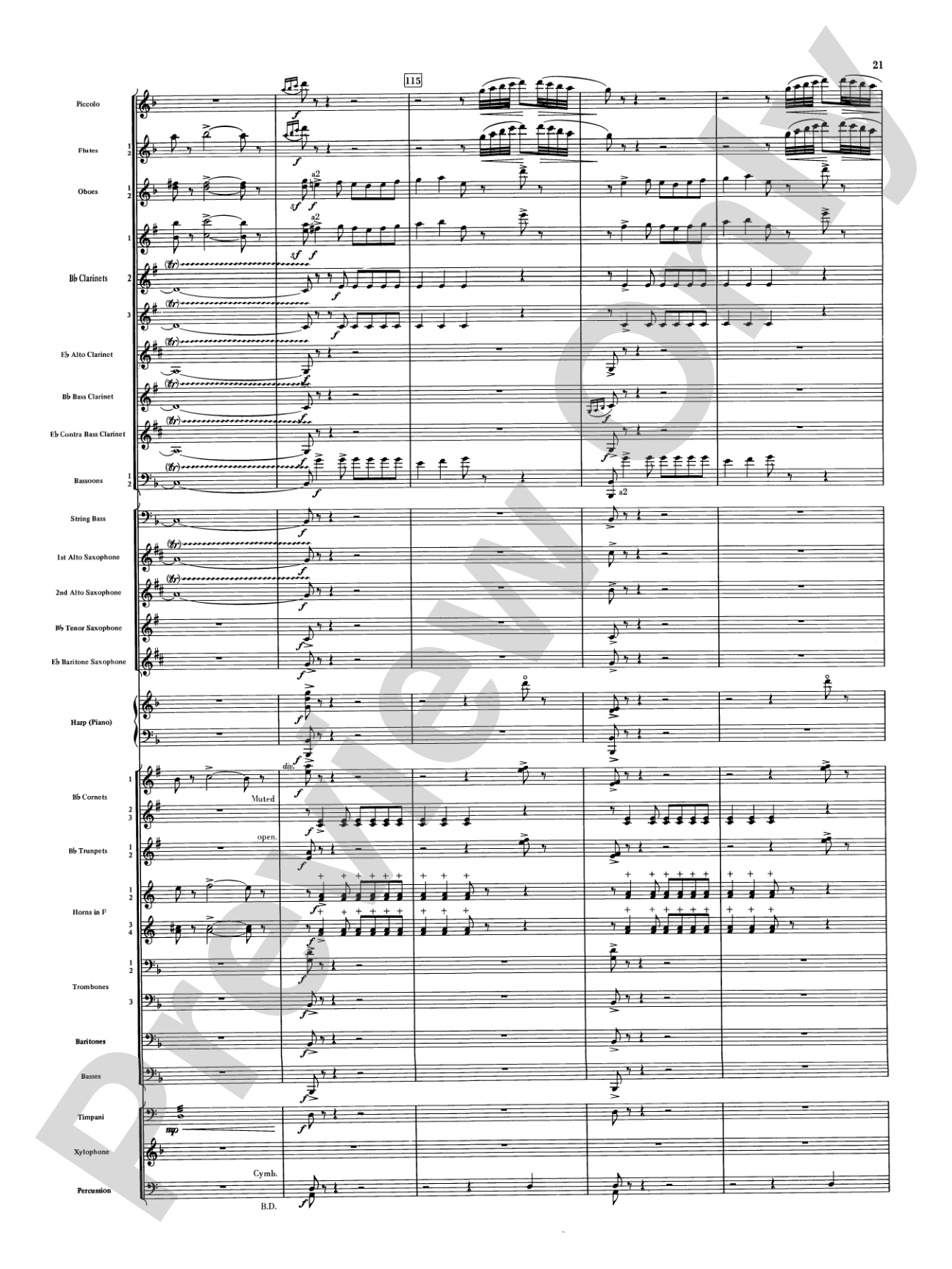 Night on Bald Mountain: Concert Band Conductor Score & Parts