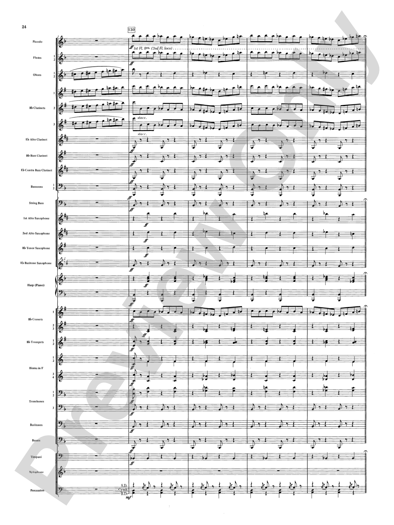 Night on Bald Mountain: Concert Band Conductor Score & Parts
