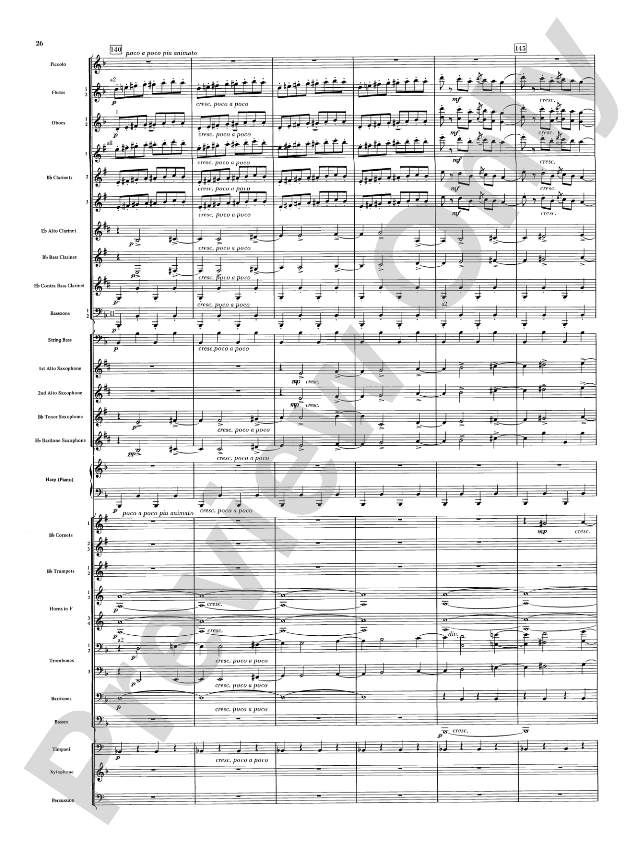 Night on Bald Mountain: Concert Band Conductor Score & Parts