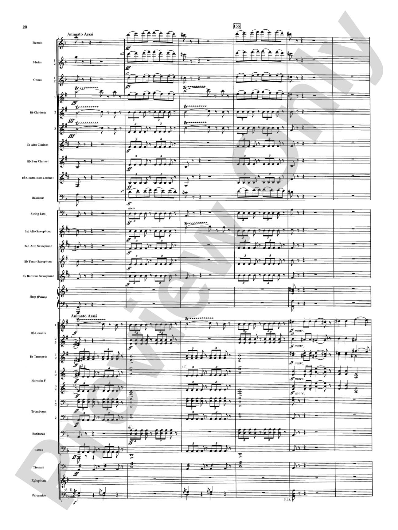 Night on Bald Mountain: Concert Band Conductor Score & Parts