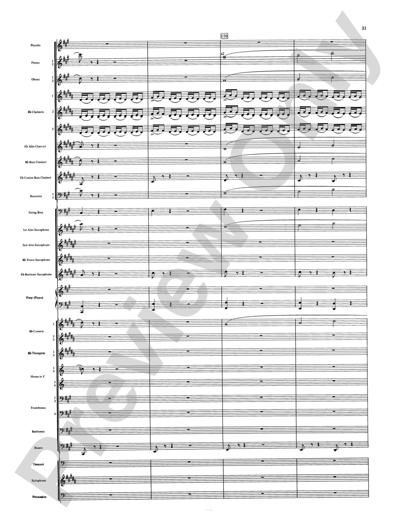 Night on Bald Mountain: Concert Band Conductor Score & Parts