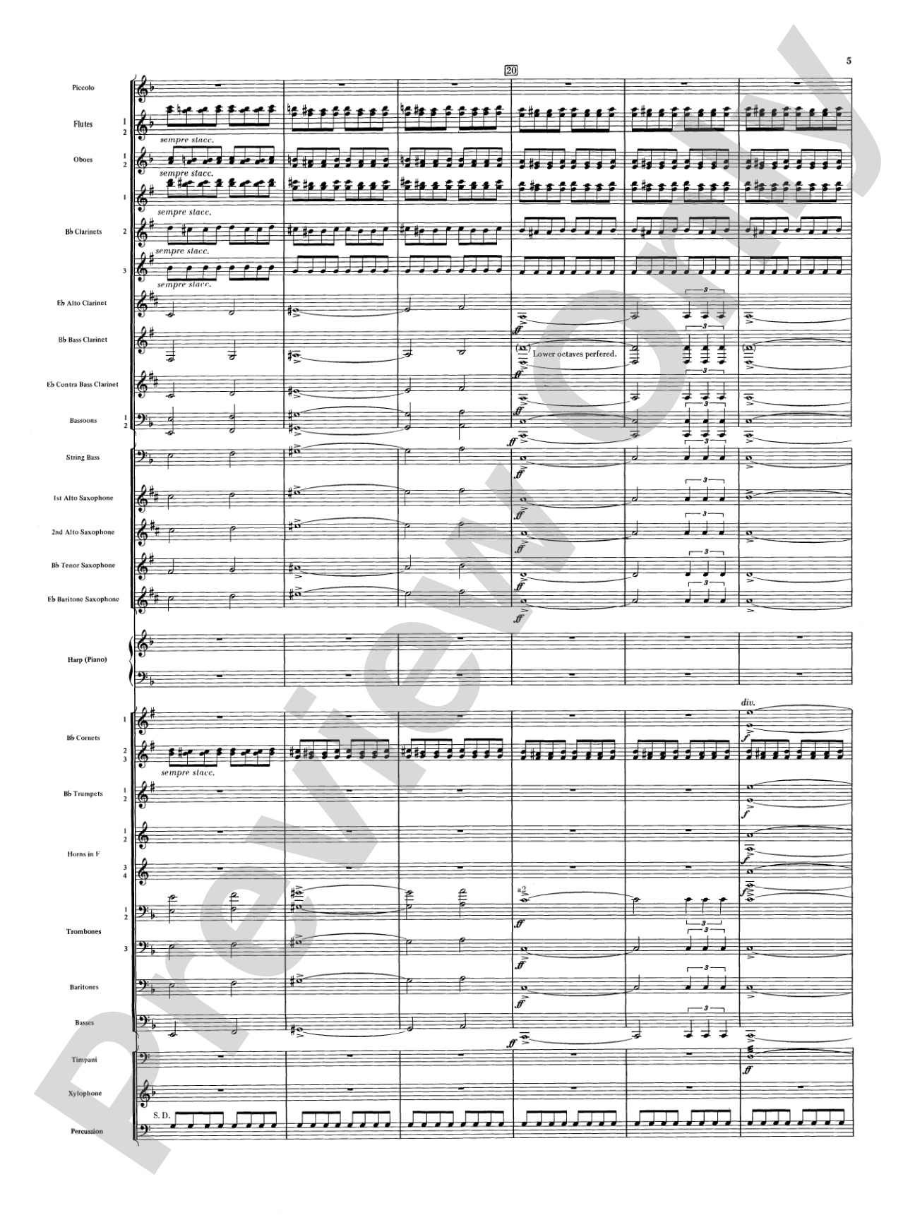 Night on Bald Mountain: Concert Band Conductor Score & Parts
