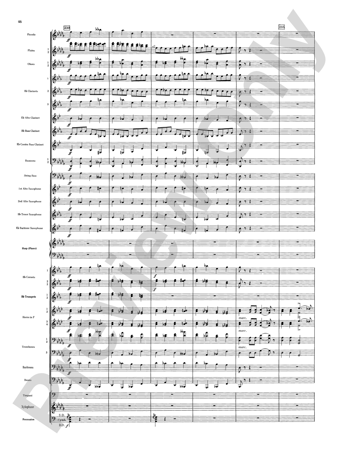 Night on Bald Mountain: Concert Band Conductor Score & Parts