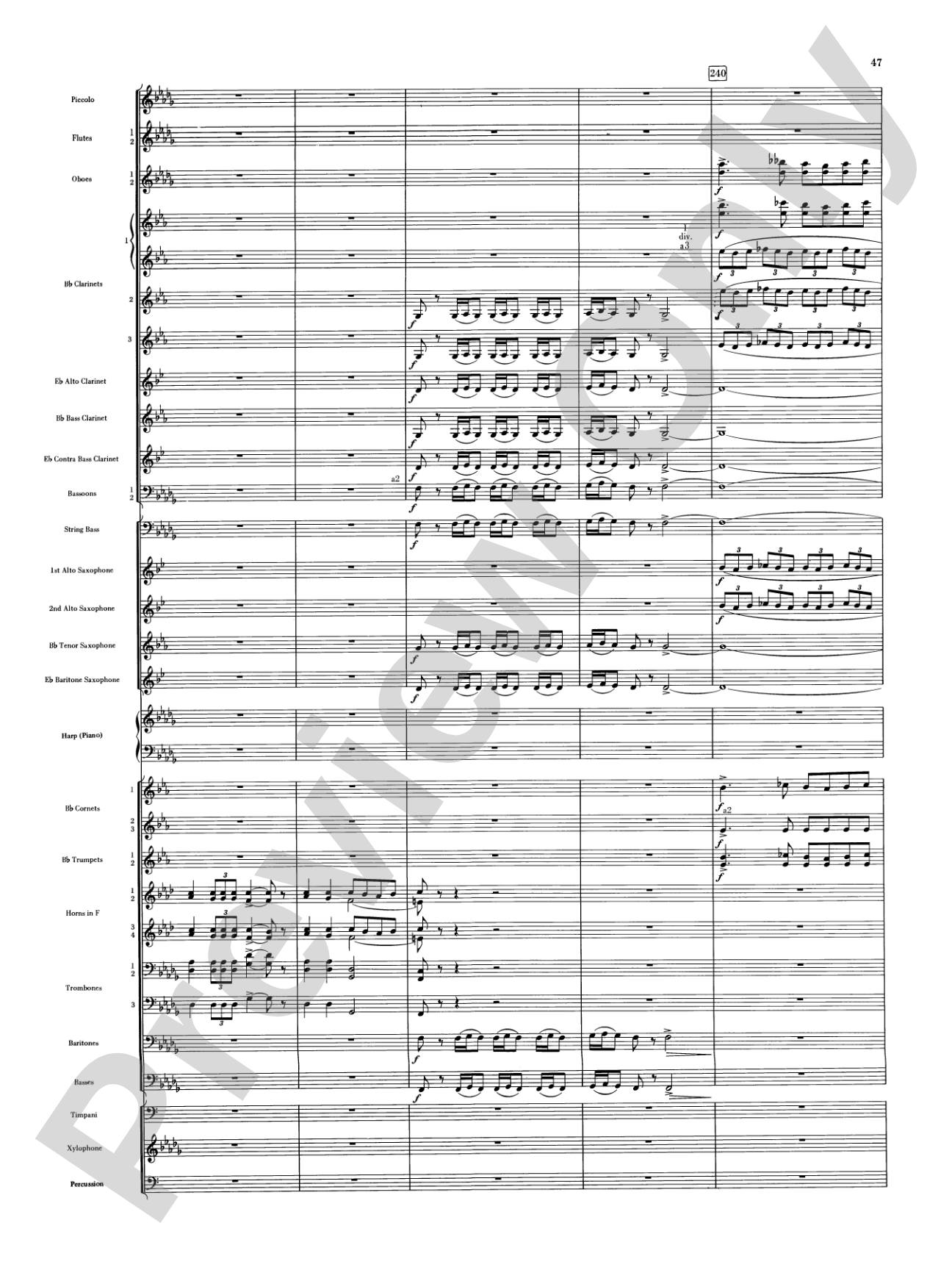 Night on Bald Mountain: Concert Band Conductor Score & Parts